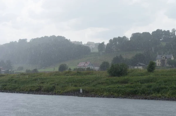 Blick Auf Die Elbe Deutschland — Stockfoto