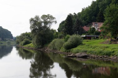 Elbe Nehri manzarası, Almanya