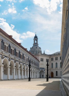 Almanya 'nın Dresden şehrinin manzarası
