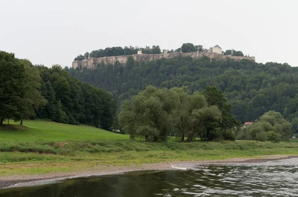 Vue Sur Elbe Allemagne — Photo