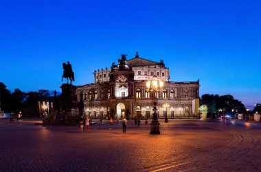 Almanya 'nın Dresden şehrinin manzarası