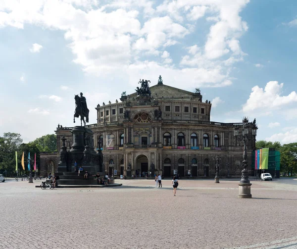 Vista Ciudad Dresde Alemania — Foto de Stock