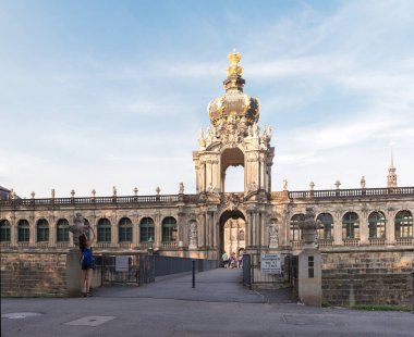 Almanya 'nın Dresden şehrinin manzarası