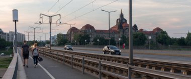 Almanya 'nın Dresden şehrinin manzarası