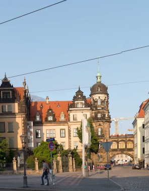Almanya 'nın Dresden şehrinin manzarası