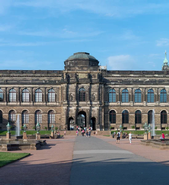 Zicht Stad Dresden Duitsland — Stockfoto