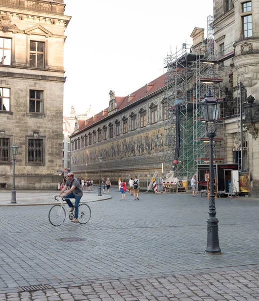 Zicht Stad Dresden Duitsland — Stockfoto