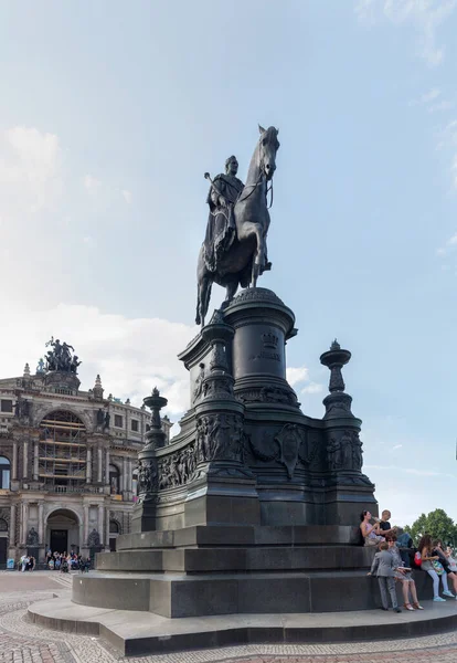 Blick Auf Die Stadt Dresden — Stockfoto