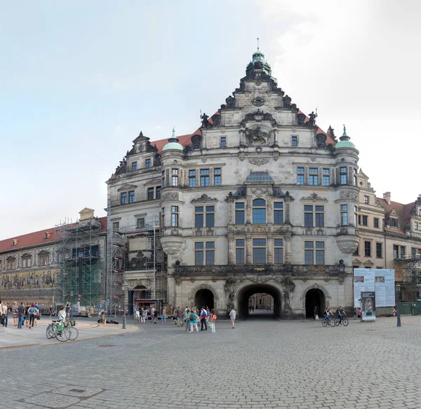 Zicht Stad Dresden Duitsland — Stockfoto