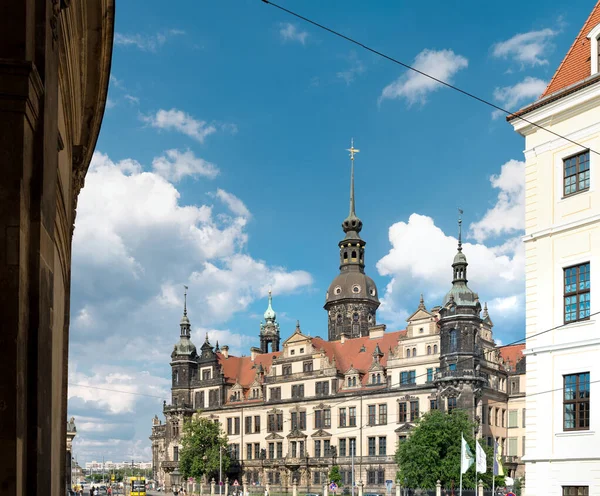 Zicht Stad Dresden Duitsland — Stockfoto