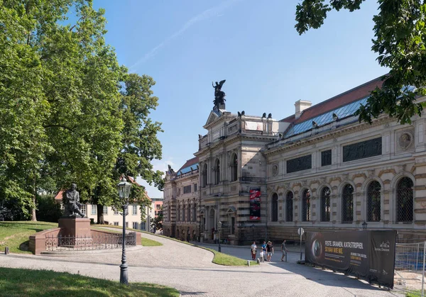 Zicht Stad Dresden Duitsland — Stockfoto