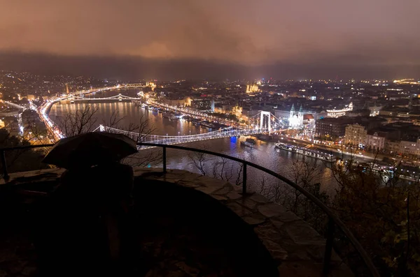 Вид Будапешт Угорщина — стокове фото