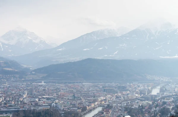 Blick Auf Die Stadt Innsbruck Österreich — Stockfoto