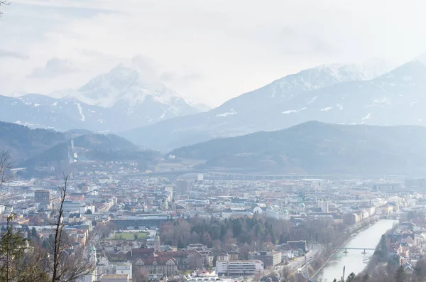 Вид Місто Інсбрук Австрія — стокове фото