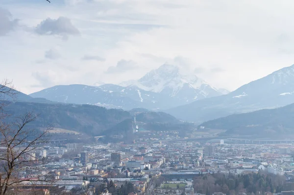 Blick Auf Die Stadt Innsbruck Österreich — Stockfoto
