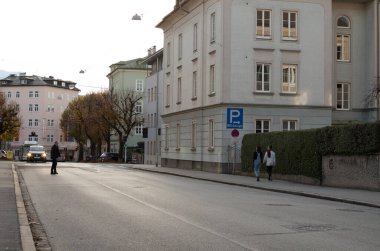 Avusturya 'nın Salzburg şehri manzarası