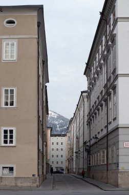 Avusturya 'nın Salzburg şehri manzarası