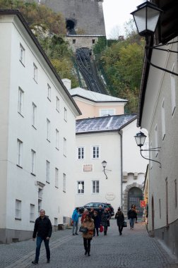 Avusturya 'nın Salzburg şehri manzarası
