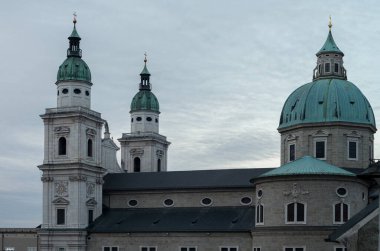 Avusturya 'nın Salzburg şehri manzarası