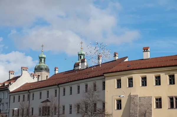 Blick Auf Die Stadt Innsbruck Österreich — Stockfoto