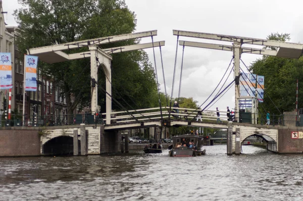 Vista Ciudad Amsterdam Holanda — Foto de Stock