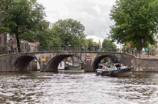 Vista Ciudad Amsterdam Holanda — Foto de Stock