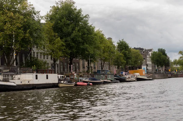 Amsterdam Şehri Manzarası Hollanda — Stok fotoğraf