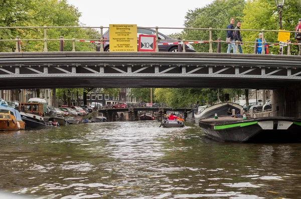 Vista Ciudad Amsterdam Holanda — Foto de Stock