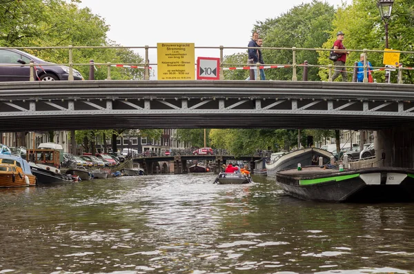 Vista Ciudad Amsterdam Holanda — Foto de Stock