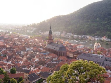 Heidelberg şehri manzarası, Almanya