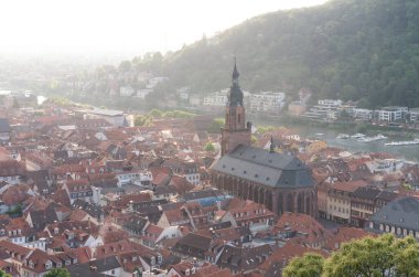 Heidelberg şehri manzarası, Almanya