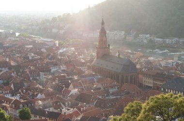 Heidelberg şehri manzarası, Almanya