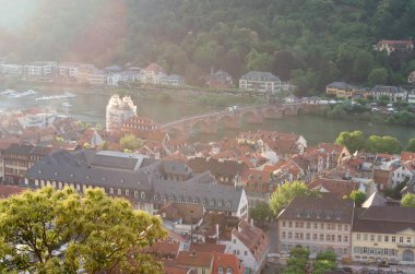 Heidelberg şehri manzarası, Almanya