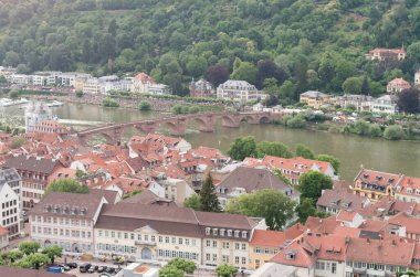 Heidelberg şehri manzarası, Almanya