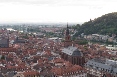 Heidelberg şehri manzarası, Almanya