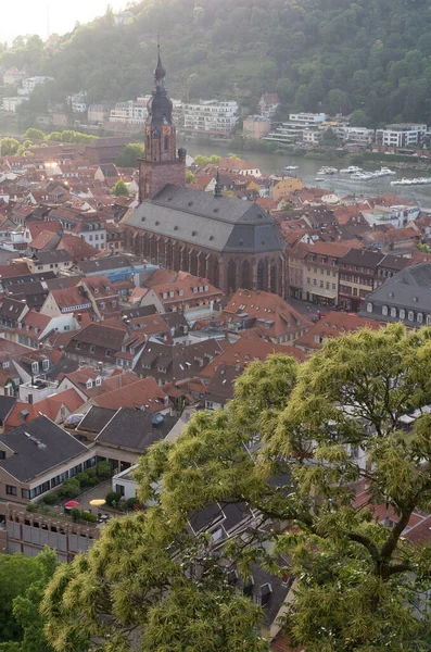 Vista Ciudad Heidelberg Alemania — Foto de Stock