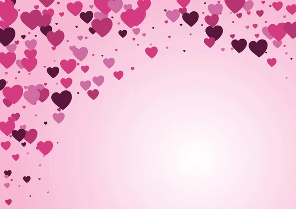 Globos Rosados Sobre Fondo Ilustración San Valentín Febrero Amor Espacio — Archivo Imágenes Vectoriales