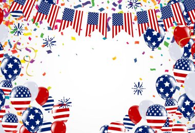 Yıldızlı ve kurdeleli Başkanlık Günün kutlu olsun. Senaryo. Yazılı tebrik kartı, satış afişi, poster için kaligrafik tasarım. ABD harfli Renkli Vektör illüstrasyon El çizimi