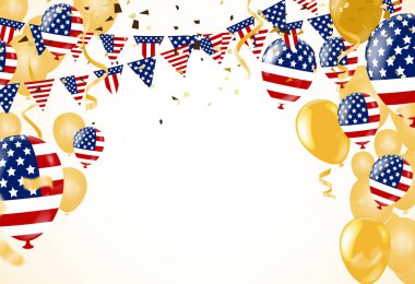 Mutlu yıllar balonlar Konfetili altın kutlama geçmişi