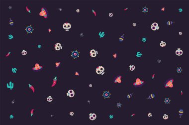 Party Cinco De Mayo arka plan Meksika arka plan tasarımı