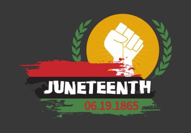 Banner Yazdırma için Kurdele ve Bayrak Vektörüyle Haziran Özgürlük Günü