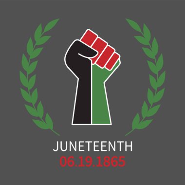 Madagaskar bayrağı ve arka planda el. Vektör illüstrasyonu