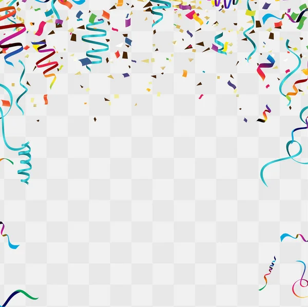 Modelo Para Cartão Aniversário Feliz Com Lugar Para Texto Balões — Vetor de Stock