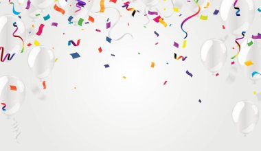 Renkli balonlar havada uçuşurken çok güzel bir arka plan. arkaplan