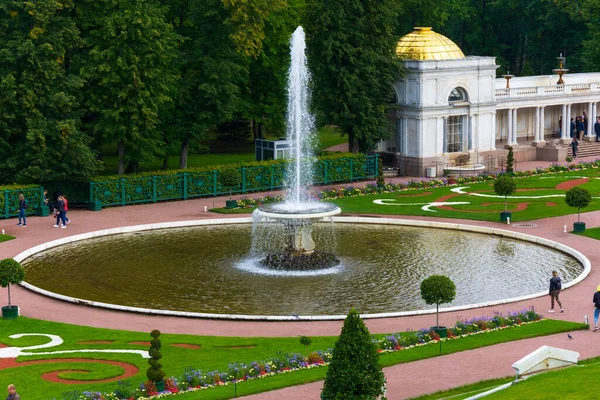 Sankt Petersburg Petrodvorez Russland August 2020 Kelchbrunnen Unteren Park Von — Stockfoto