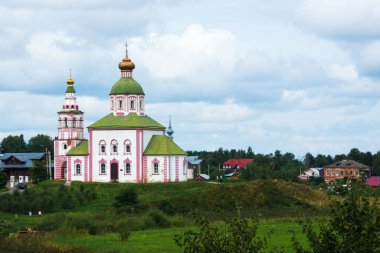 Suzdal, Rusya - 12 Ağustos 2020: Peygamber Elijah Kilisesi