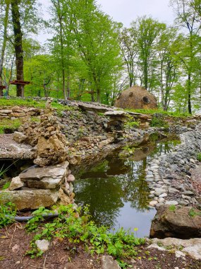 Soçi, Rusya 'daki Akhun Dağı' ndaki eğlence parkı.