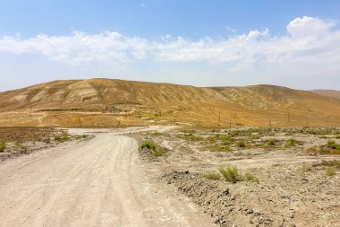 Gobustan çölünde aktif çamur volkanları, Azerbaycan.