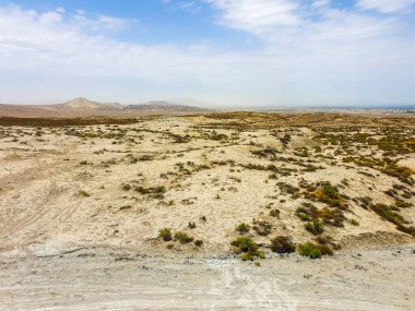 Gobustan çölünde aktif çamur volkanları, Azerbaycan.