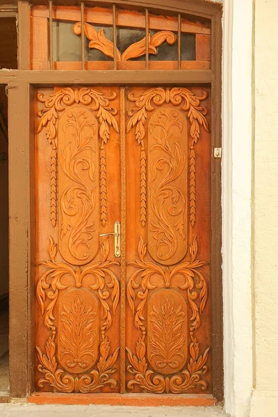 Antique Wooden Door Old City Baku Azerbaijan — Stock Photo, Image